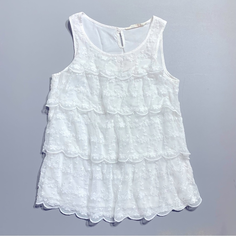 H&m girls 12-13Y lace layered tank‎ top